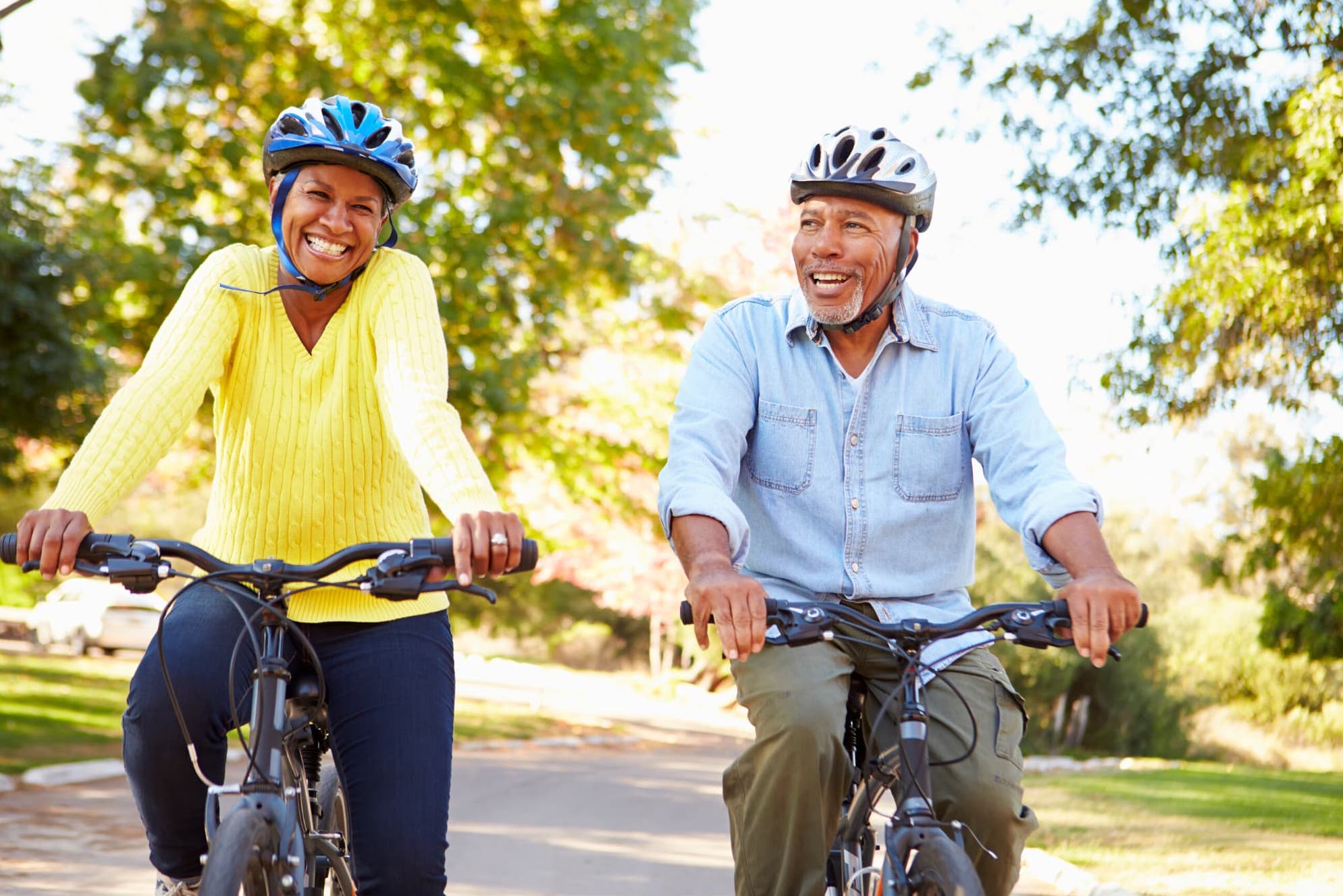 Retirees on a bike ride